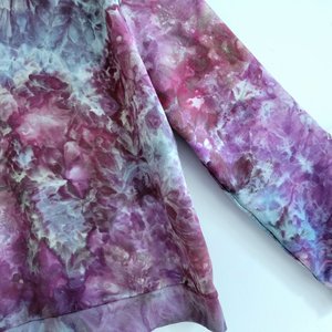 XL Zip Up Hoodie, Bamboo, Hydrangeas 
