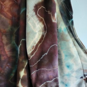 3XL Bathrobe, Brown & Blue Geode
