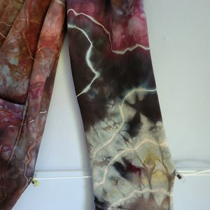 3XL Bathrobe, Brown & Blue Geode