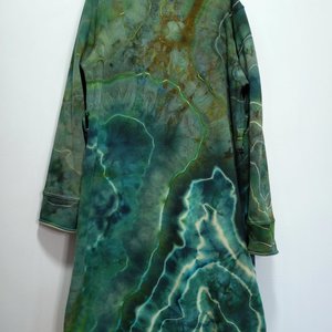 XL Plush Bathrobe, Forest Geode