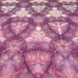 Bandana, Medium, Strawberry Skies Shibori 