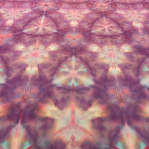 Bandana, Medium, Strawberry Skies Shibori 