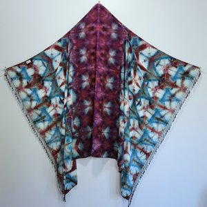 Sarong, Rayon, Strawberry Skies Shibori