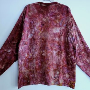 XL Lon Sleeve T-shirt, Port Wine Geode