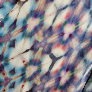 Shawl, Bamboo Rayon, Strawberry Skies Shibori