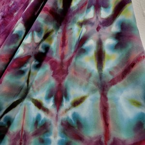 Scarf, Rayon, Strawberry Skies Shibori