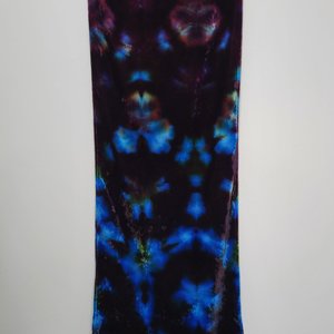 Scarf, Velvet, Strawberry Skies Shibori
