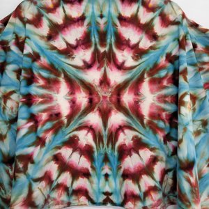 Scarf, Rayon, Stormy Skies Shibori Fan