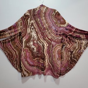 20/22 Rayon Cardigan, Plum Port Geode
