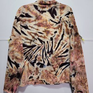 S Mock Neck French Terry, Shitake Tiger