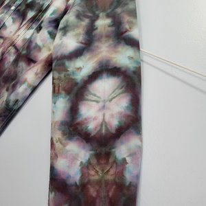 XXL Long Sleeve Cuban Shirt, Stormy Shibori