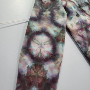 XXL Long Sleeve Cuban Shirt, Stormy Shibori