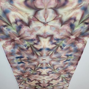 Scarf, Bamboo Rayon, Crappy Scrappy Shibori Ripple