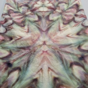 Scarf, Bamboo Rayon, Crappy Scrappy Shibori Ripple