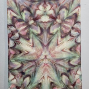 Scarf, Bamboo Rayon, Crappy Scrappy Shibori Ripple