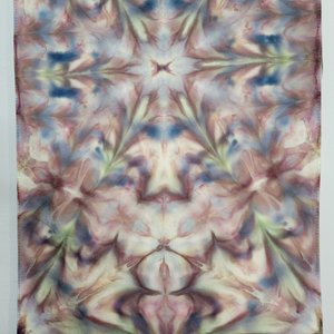 Scarf, Bamboo Rayon, Crappy Scrappy Shibori Ripple
