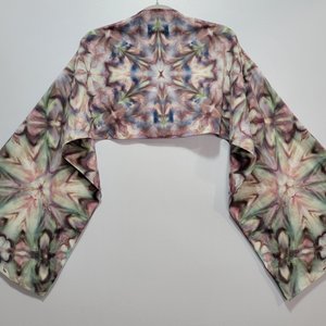Scarf, Bamboo Rayon, Crappy Scrappy Shibori Ripple