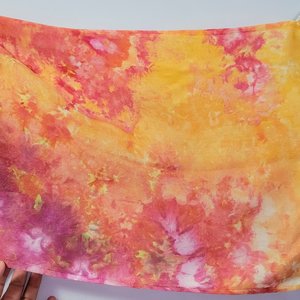 Scarf, Rayon, Watercolor Sunset
