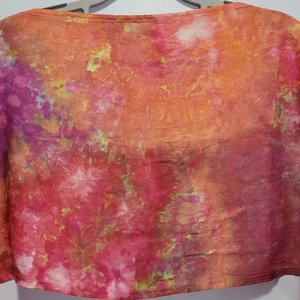 Scarf, Rayon, Watercolor Sunset