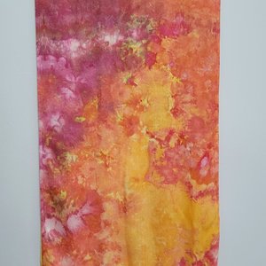 Scarf, Rayon, Watercolor Sunset