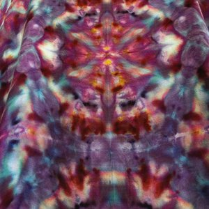 Shawl, Cosmic Strawberry Shibori Explosion