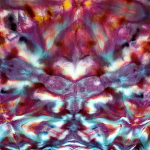 Shawl, Cosmic Strawberry Shibori Explosion
