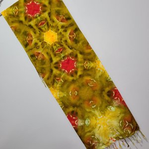 Scarf, Fall Star Shibori