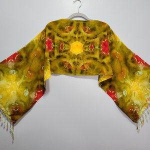Scarf, Fall Star Shibori
