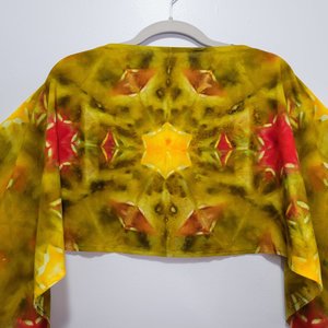 Scarf, Fall Star Shibori