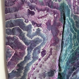 2XL Romper, Violet &Teal Geode