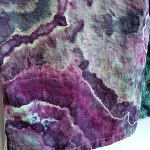 2XL Romper, Violet &Teal Geode