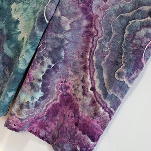 2XL Romper, Violet &Teal Geode