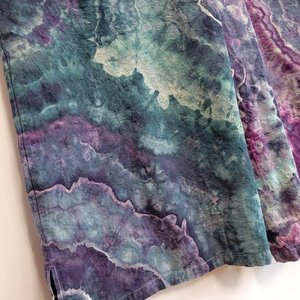 2XL Romper, Violet &Teal Geode