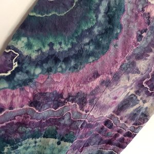 2XL Romper, Violet &Teal Geode