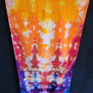 Scarf, Rainbow Pleats