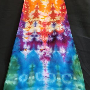 Scarf, Rainbow Pleats