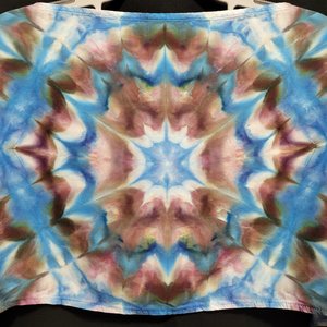 Scarf, Black & Blue Burst