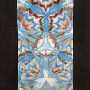 Scarf, Black & Blue Burst