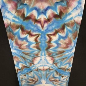 Scarf, Black & Blue Burst
