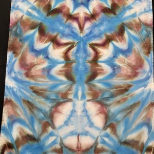 Scarf, Black & Blue Burst