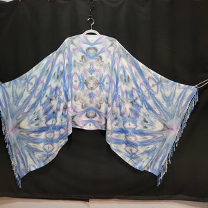 Shawl, Cornflower Jeans