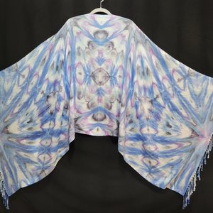 Shawl, Cornflower Jeans