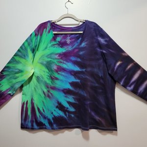 3XL V-neck Long Sleeve, Northern Lights