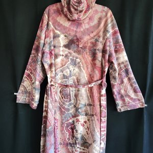 2XL 16-20 Hooded Robe, Plum Port Geode