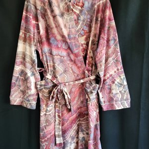 2XL 16-20 Hooded Robe, Plum Port Geode