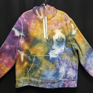 XXL Sherpa Lined Hoodie, Earthy Rainbow