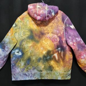 XXL Sherpa Lined Hoodie, Earthy Rainbow