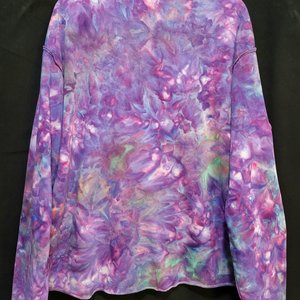 XL Mock Neck, French Terry, Strawberry Skies