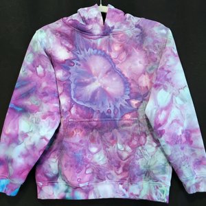M Child Size Hoodie, Violet Heart
