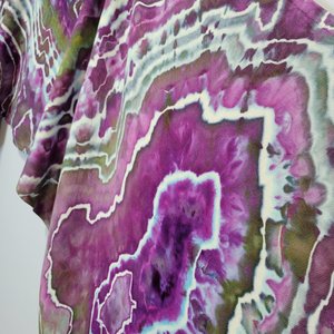 Shawl, Violet & Evergreen Geode